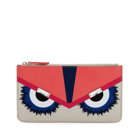 Fendi Handbags - Fendi Monster Zipper Wallet
